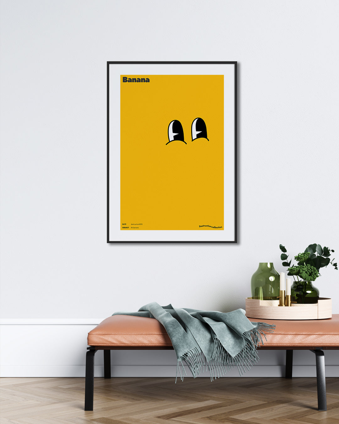 【ポスターのみ】Mr. Banana – Minimal Pop Art Posterアートポスター（A2,A3）