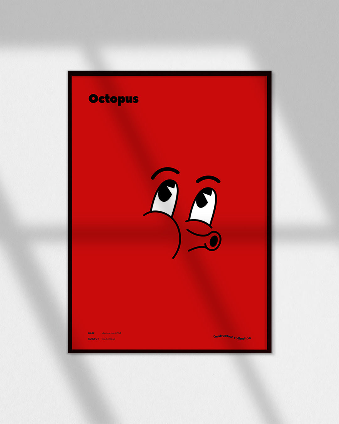 【ポスターのみ】Mr. Octopus – Minimal Pop Art Posterアートポスター（A2,A3）