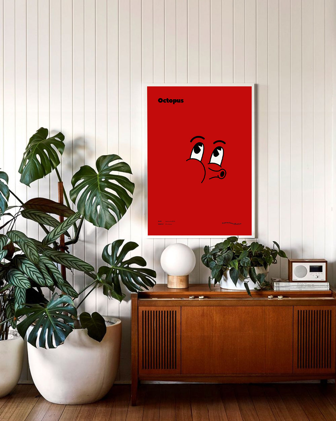 【ポスターのみ】Mr. Octopus – Minimal Pop Art Posterアートポスター（A2,A3）