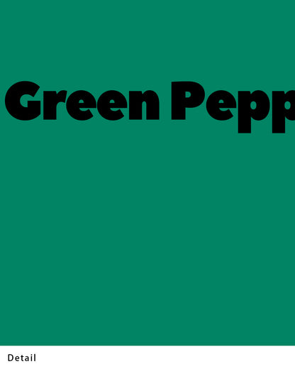 【ポスターのみ】Mr. Green Pepper – Playful Minimalism Posterアートポスター（A2,A3）