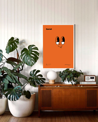 【ポスターのみ】Mr. Carrot – Playful Minimalism Posterアートポスター（A2,A3）