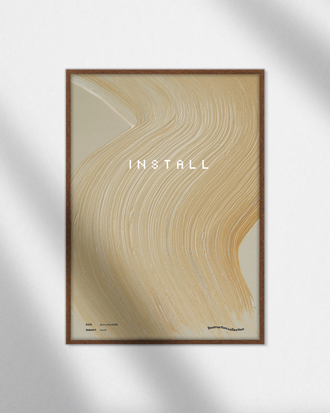 【ポスターのみ】INSTALL – Digital Meets Tactile Posterアートポスター（A2,A3）