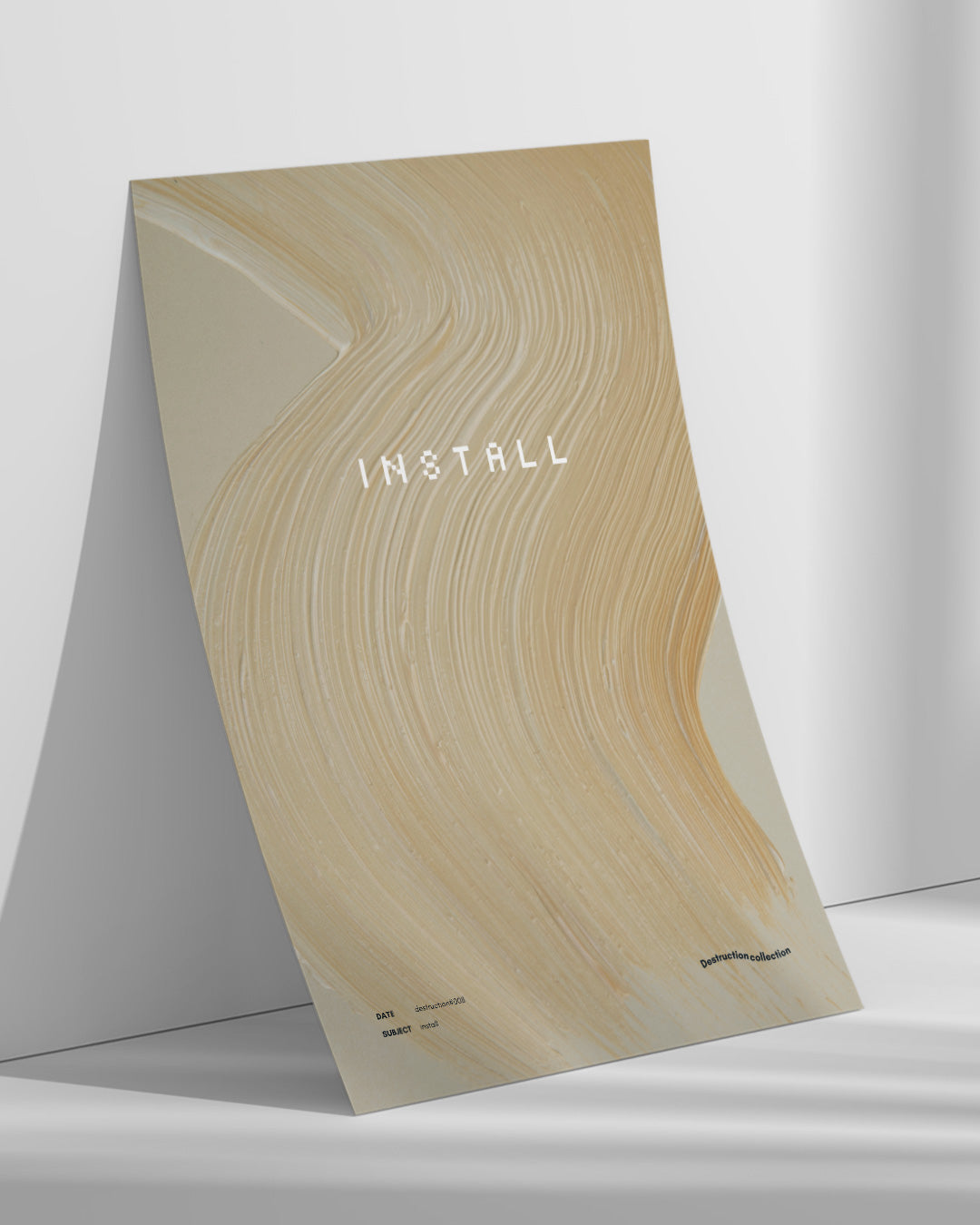 【ポスターのみ】INSTALL – Digital Meets Tactile Posterアートポスター（A2,A3）