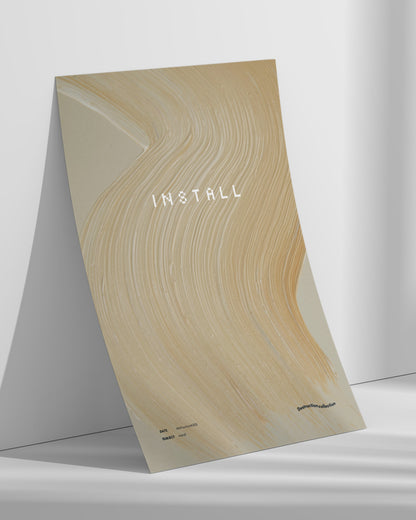 【ポスターのみ】INSTALL – Digital Meets Tactile Posterアートポスター（A2,A3）