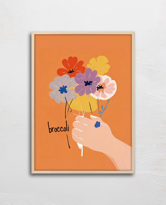 【ポスターのみ】Broccoli Bouquet Posterアートポスター（A2,A3）
