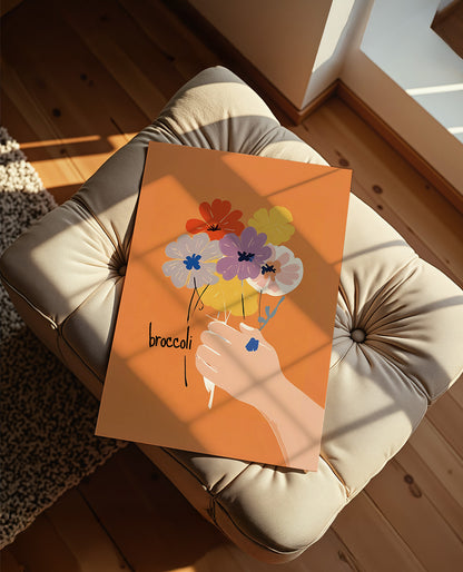 【ポスターのみ】Broccoli Bouquet Posterアートポスター（A2,A3）