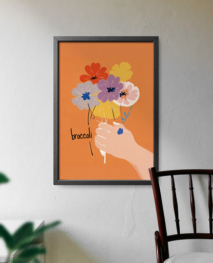 【ポスターのみ】Broccoli Bouquet Posterアートポスター（A2,A3）