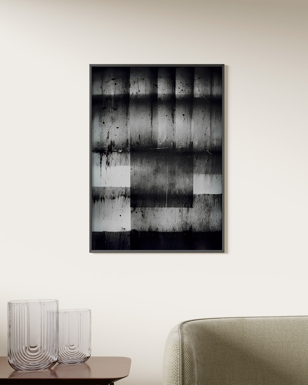 【ポスターのみ】Grayscale Noise Posterアートポスター（A2,A3）