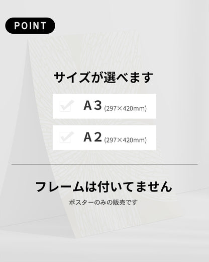 【ポスターのみ】Petal Mosaic Posterアートポスター（A2,A3）