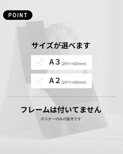 【ポスターのみ】Lunar Overlay Posterアートポスター（A2,A3）