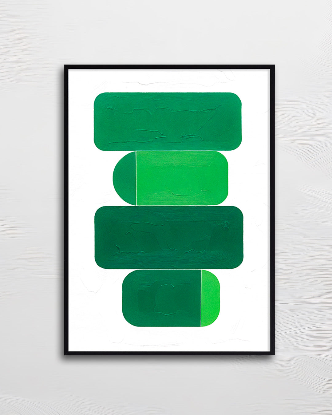 【ポスターのみ】Urban Geometry in Green Posterアートポスター（A2,A3）