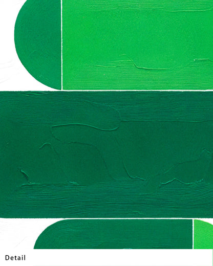 【ポスターのみ】Urban Geometry in Green Posterアートポスター（A2,A3）