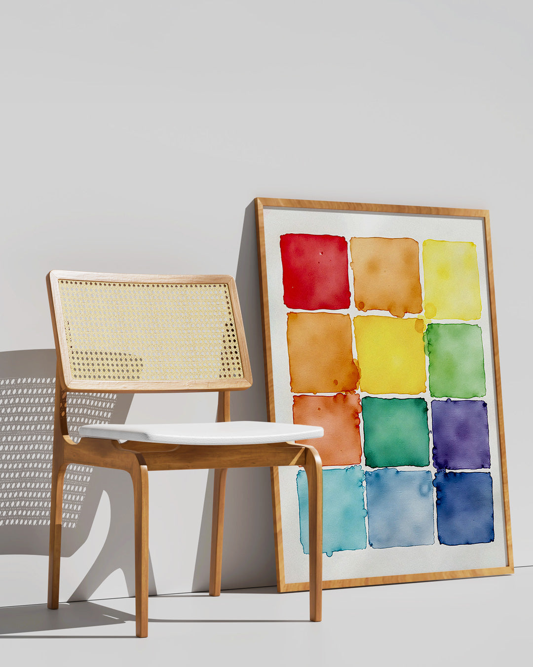 【ポスターのみ】Color Tiles in Watercolor Posterアートポスター（A2,A3）