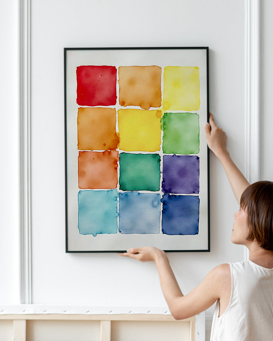 【ポスターのみ】Color Tiles in Watercolor Posterアートポスター（A2,A3）