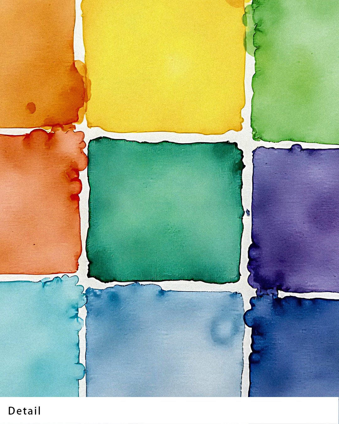 【ポスターのみ】Color Tiles in Watercolor Posterアートポスター（A2,A3）