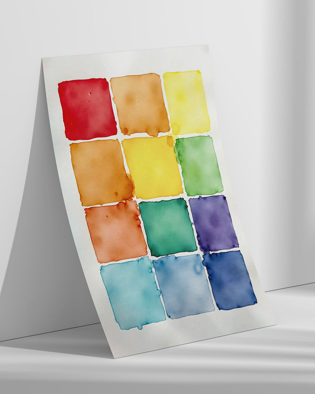 【ポスターのみ】Color Tiles in Watercolor Posterアートポスター（A2,A3）
