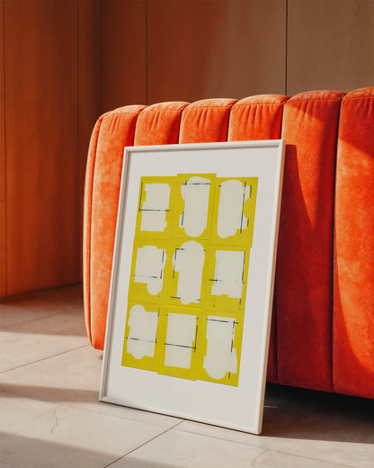 【ポスターのみ】Yellow Cutouts Posterアートポスター（A2,A3）