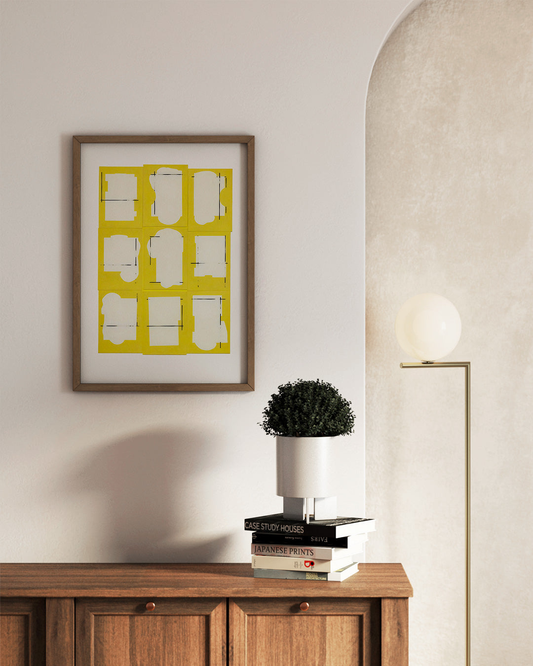 【ポスターのみ】Yellow Cutouts Posterアートポスター（A2,A3）