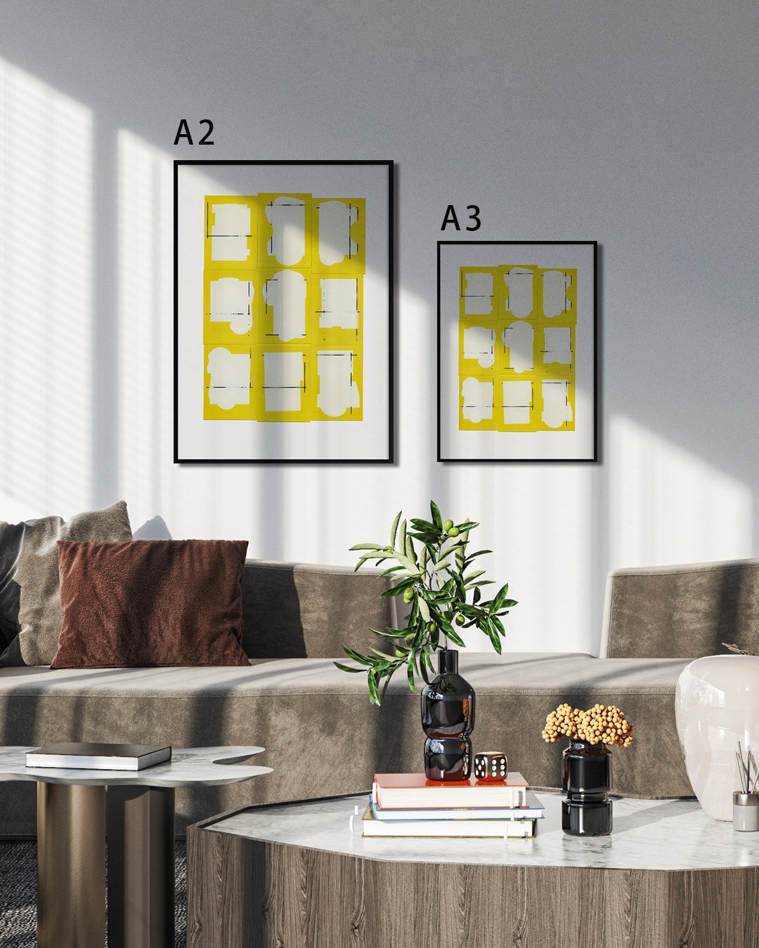 【ポスターのみ】Yellow Cutouts Posterアートポスター（A2,A3）