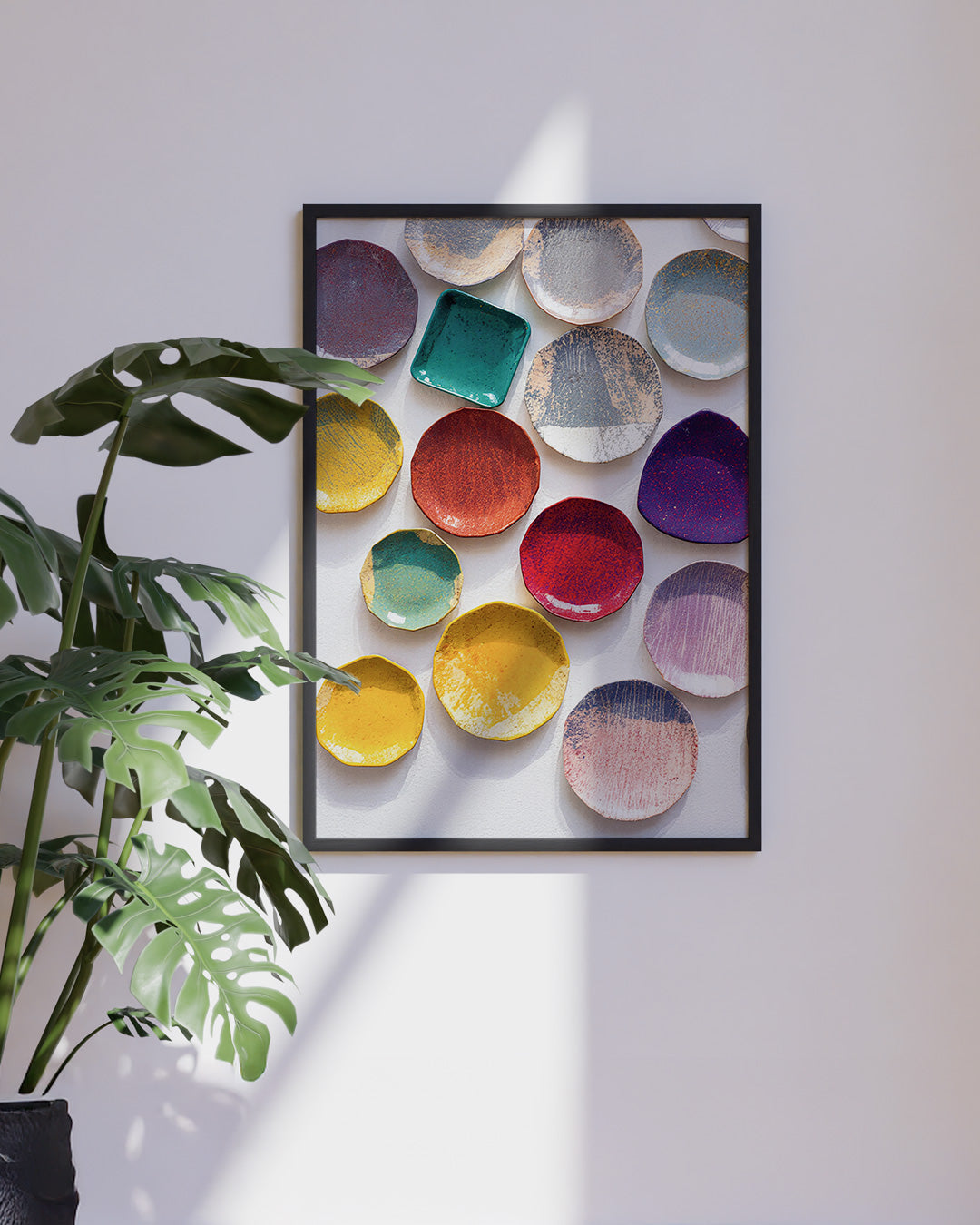 【ポスターのみ】Colorful Ceramic Palette Posterアートポスター（A2,A3）