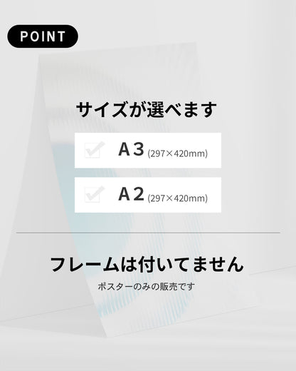 【ポスターのみ】Ripple Spectrumアートポスター（A2,A3）