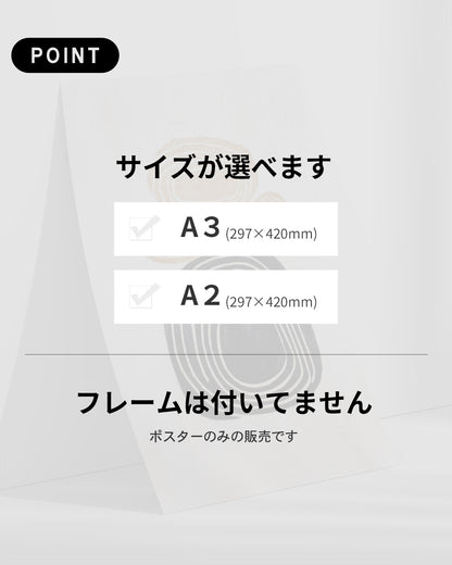 【ポスターのみ】Layered Silence Posterアートポスター（A2,A3）
