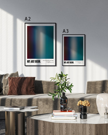 【ポスターのみ】Chromatic Memory Gradientアートポスター（A2,A3）