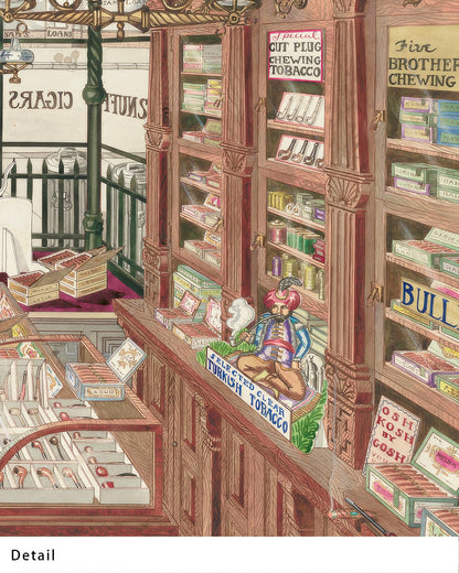 【ポスターのみ】Cigar Store, 1901アートポスター（A2,A3）