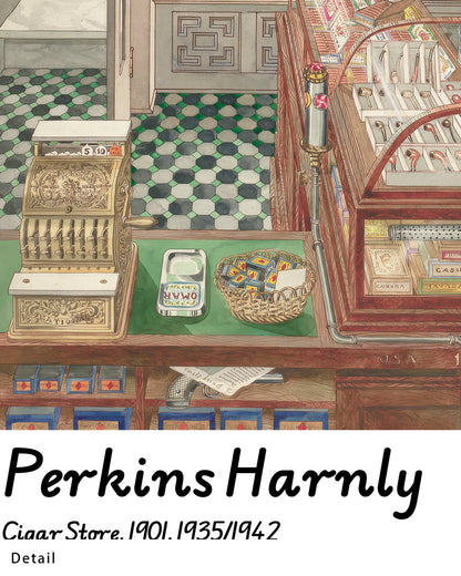 【ポスターのみ】Cigar Store, 1901アートポスター（A2,A3）
