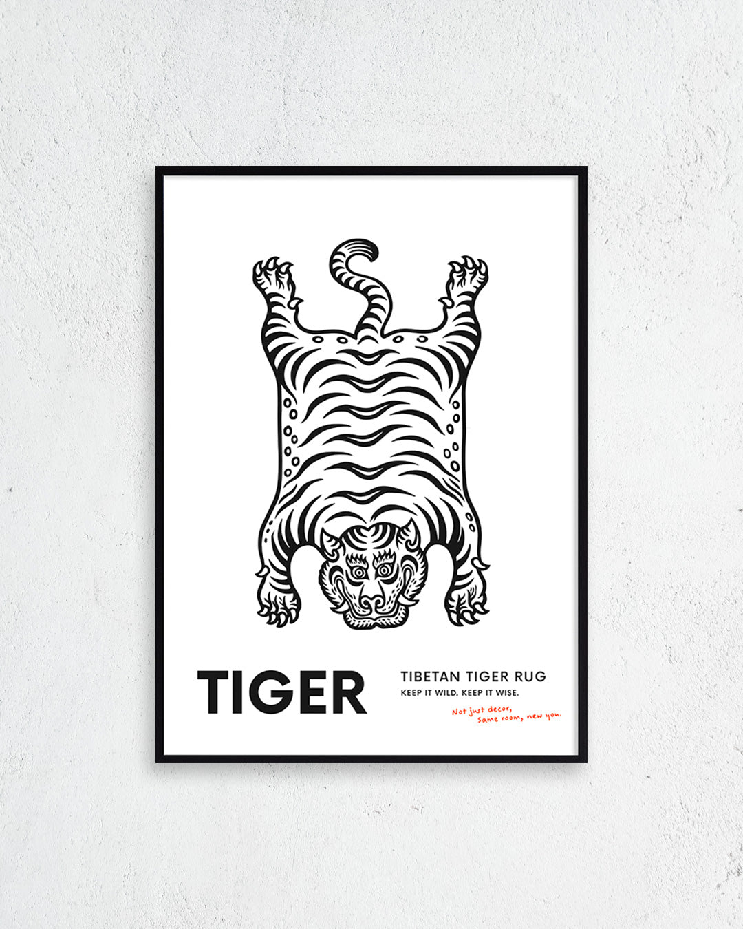 【ポスターのみ】TIBETAN TIGER RUGアートポスター（A2,A3）