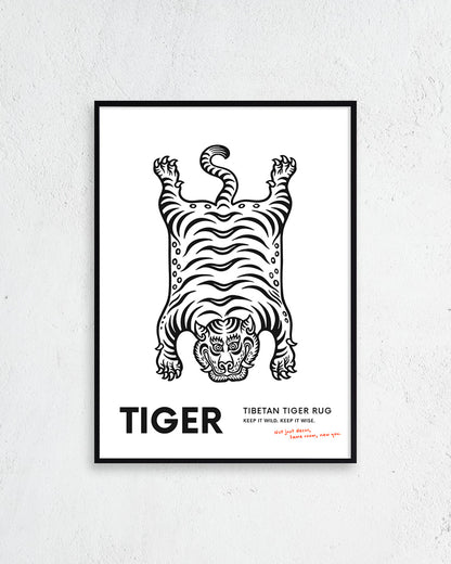 【ポスターのみ】TIBETAN TIGER RUGアートポスター（A2,A3）