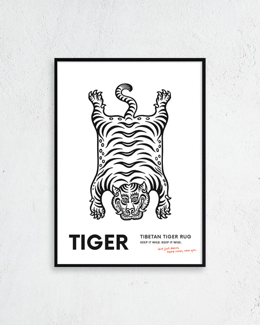 【ポスターのみ】TIBETAN TIGER RUGアートポスター（A2,A3）