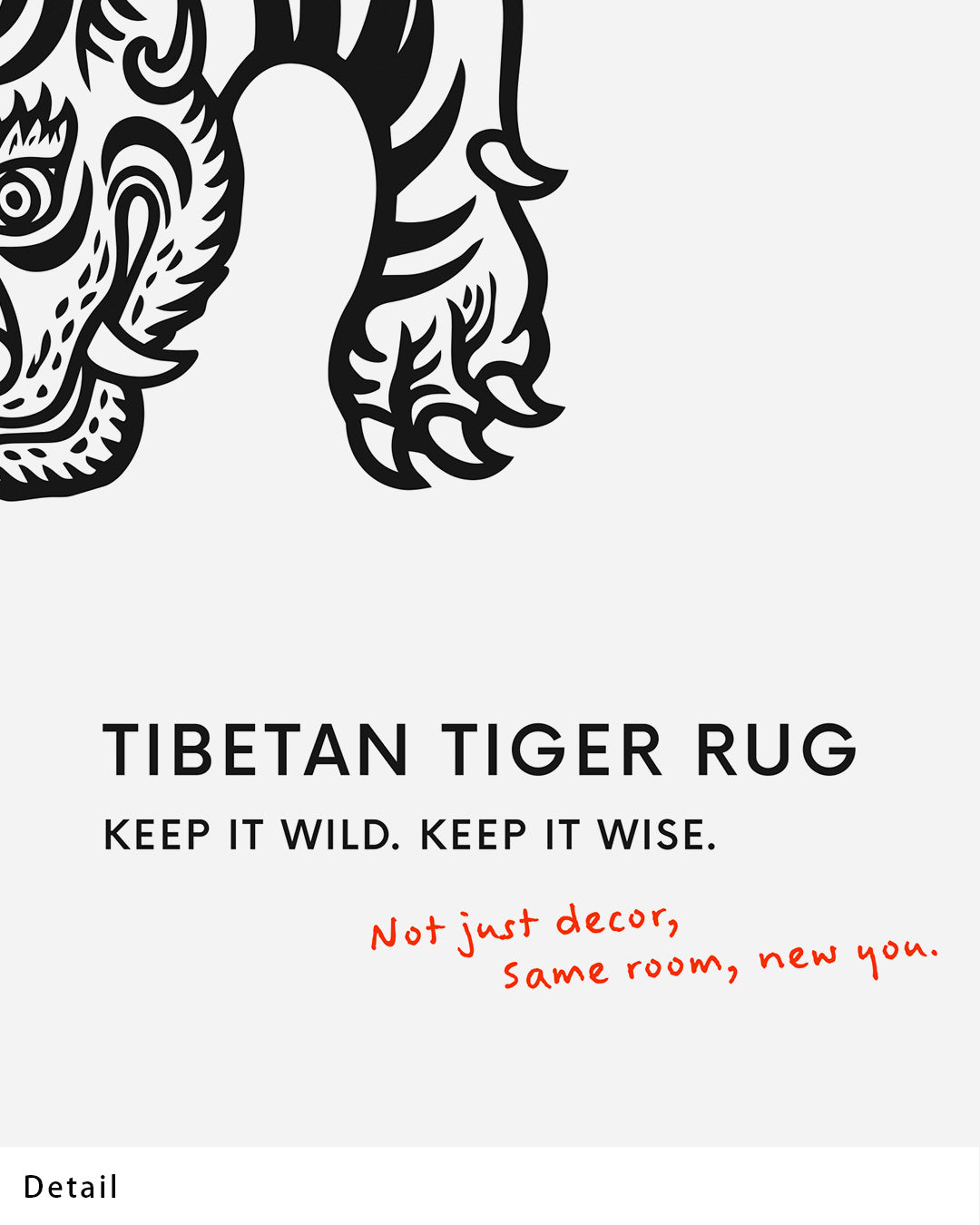 【ポスターのみ】TIBETAN TIGER RUGアートポスター（A2,A3）