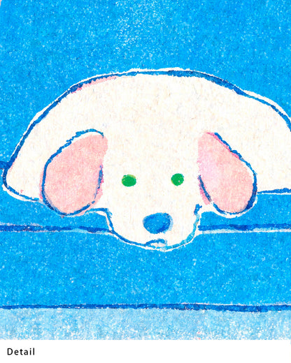【ポスターのみ】Lazy Sofa Dogアートポスター（A2,A3）