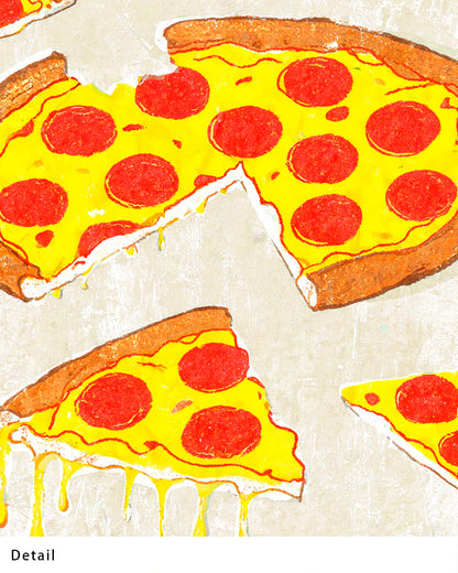 【ポスターのみ】Let's get pizza!アートポスター（A2,A3）