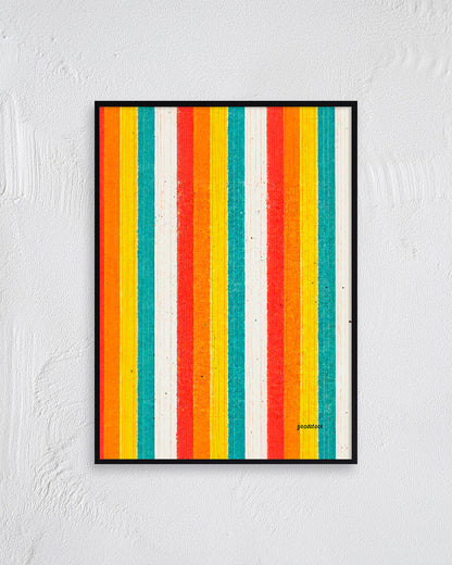 【ポスターのみ】Color Stripeアートポスター（A2,A3）