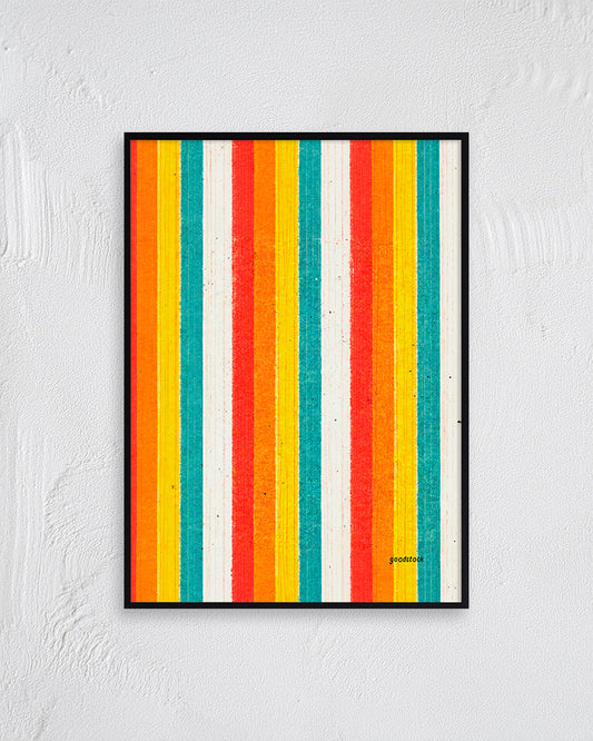【ポスターのみ】Color Stripeアートポスター（A2,A3）