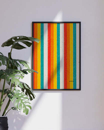 【ポスターのみ】Color Stripeアートポスター（A2,A3）