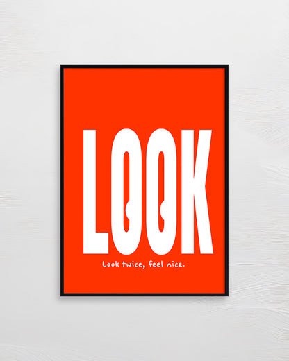 【ポスターのみ】LOOK Posterアートポスター（A2,A3）