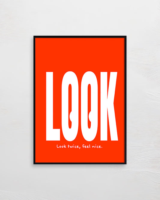 【ポスターのみ】LOOK Posterアートポスター（A2,A3）
