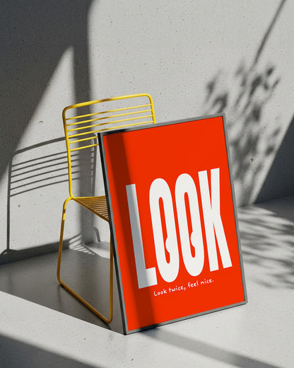 【ポスターのみ】LOOK Posterアートポスター（A2,A3）