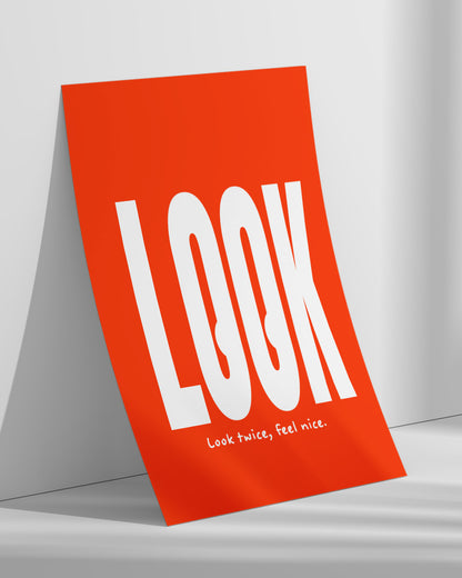 【ポスターのみ】LOOK Posterアートポスター（A2,A3）