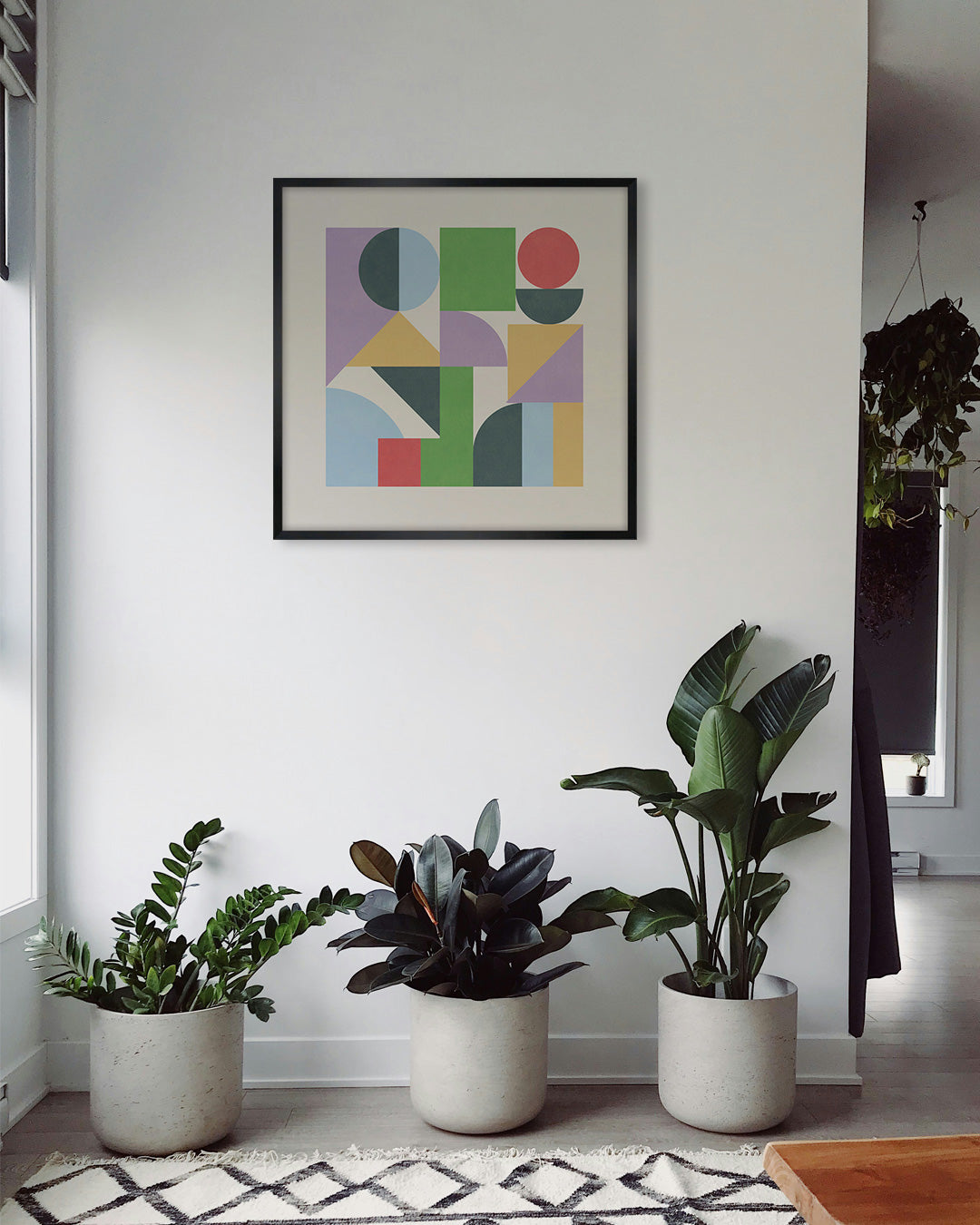Shape Harmony 01 – Pastel Balanceポスター（35×35cm/50×50cm）