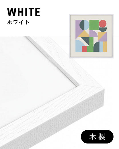 Shape Harmony 01 – Pastel Balanceポスター（35×35cm/50×50cm）