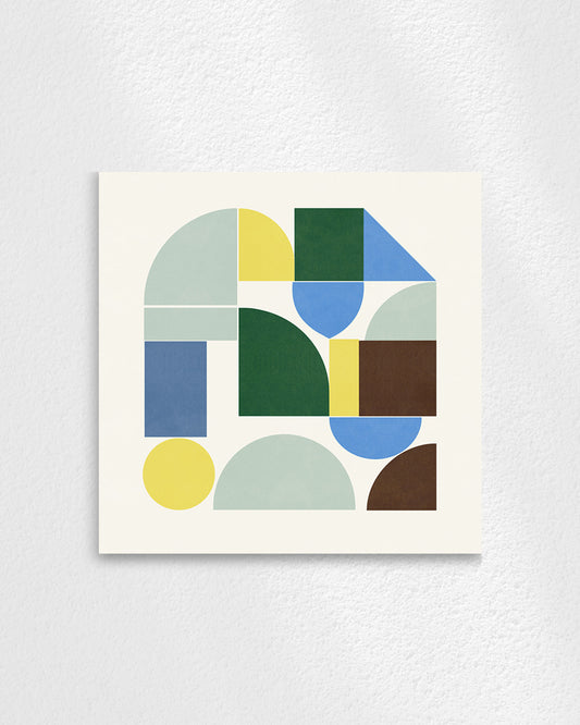 Shape Harmony 02 – Calm Structureポスター（35×35cm/50×50cm）