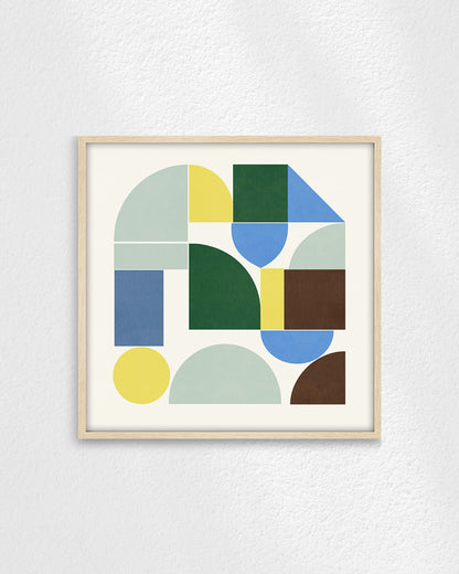 Shape Harmony 02 – Calm Structureポスター（35×35cm/50×50cm）