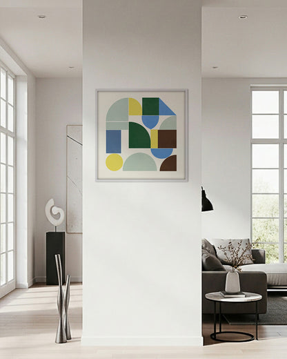 Shape Harmony 02 – Calm Structureポスター（35×35cm/50×50cm）