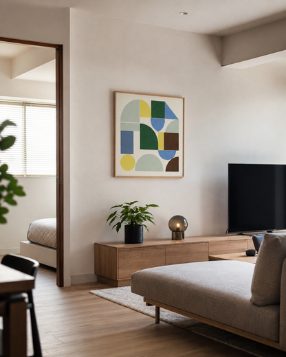 Shape Harmony 02 – Calm Structureポスター（35×35cm/50×50cm）