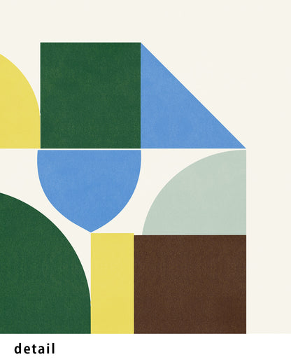 Shape Harmony 02 – Calm Structureポスター（35×35cm/50×50cm）