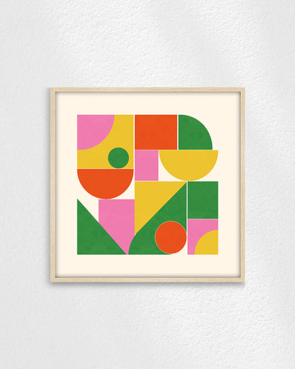 Shape Harmony 03 – Vivid Rhythmポスター（35×35cm/50×50cm）